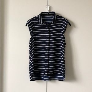Breton Stripe Sleeveless Blouse